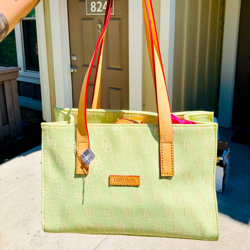 Dooney and Bourke Green and Pink